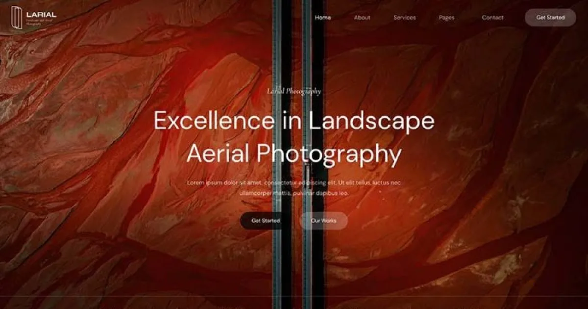 Larial – Landscape & Aerial Photography Elementor Template Kit