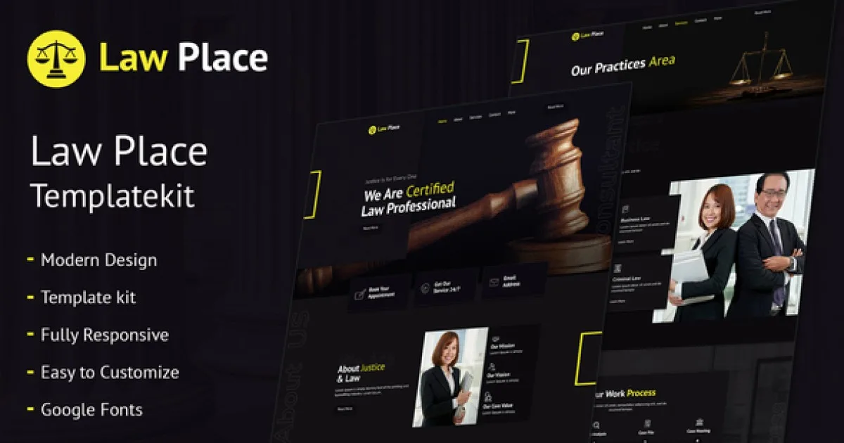Law Place – Legal and Law Firm Elementor Template Kit