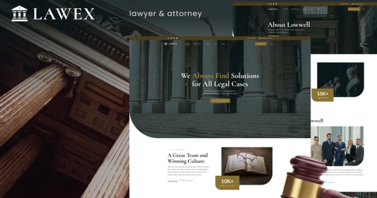 Lawex – Lawyer & Attorney Elementor Template Kit - Official Release Preview