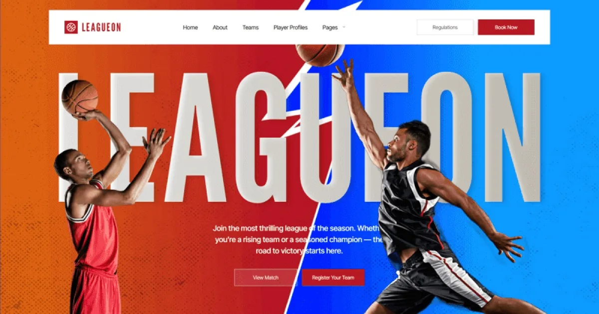 Leagueon – Sports League & Tournament Elementor Template Kit