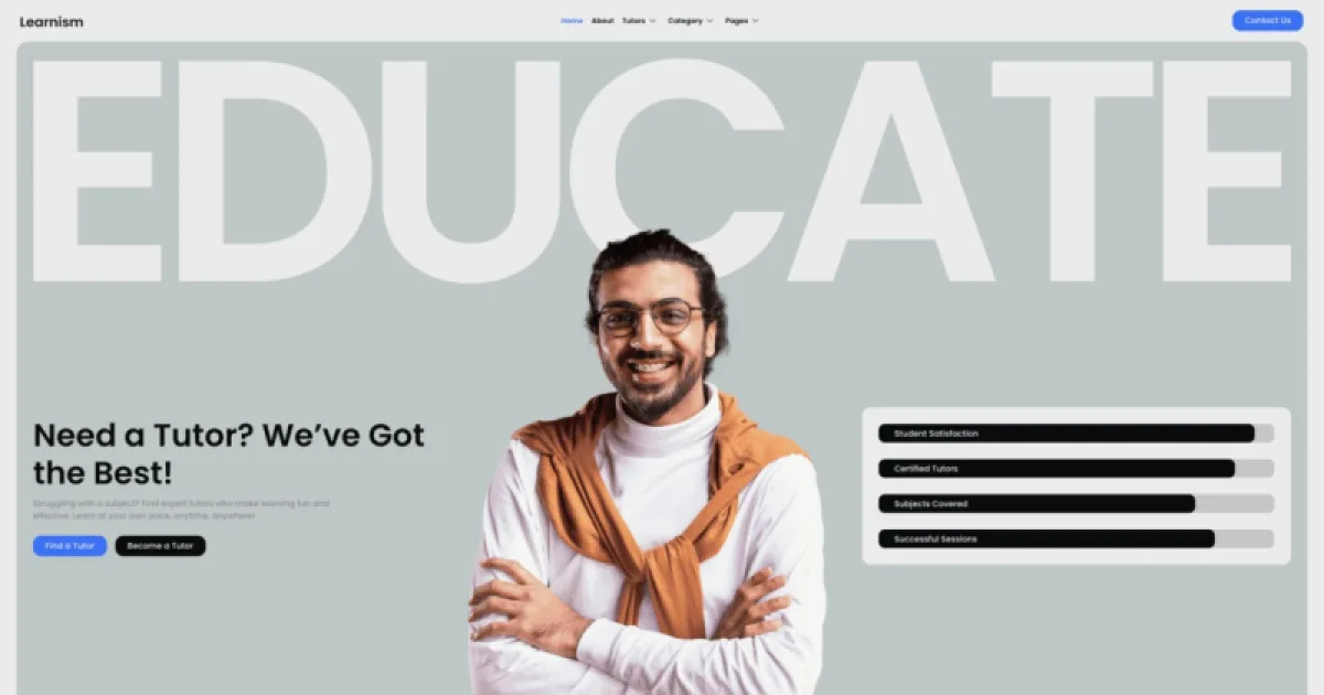 Learnism – Professional Online Courses Elementor Template Kit