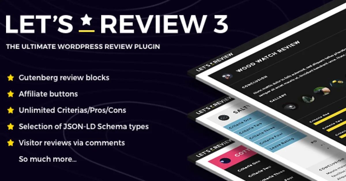 Let’s Review Plugin