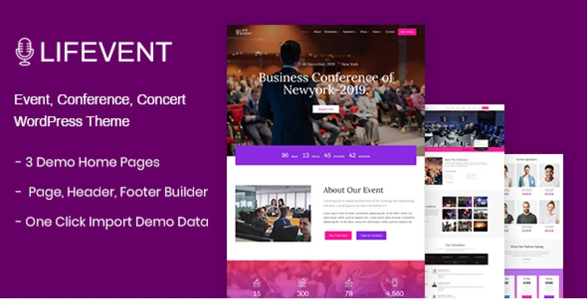Lifevent Theme – Event Conference WordPress Theme