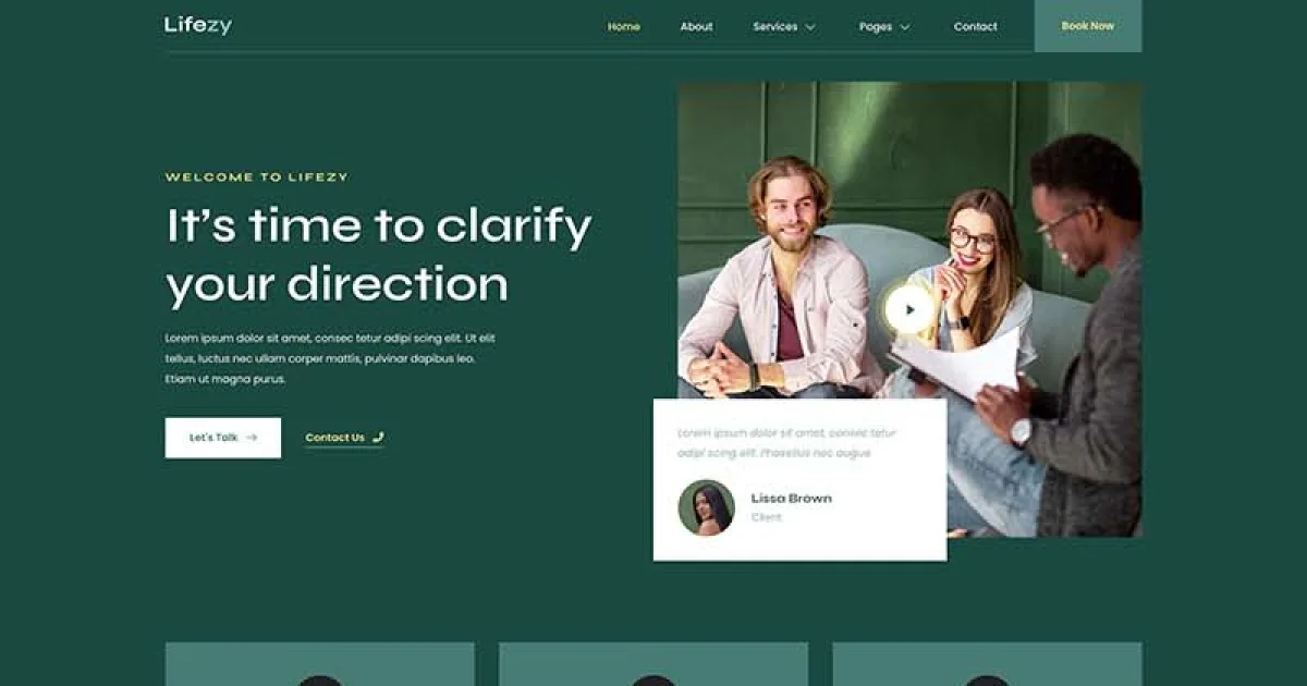 Lifezy – Life Coach & Counseling Elementor Template Kit
