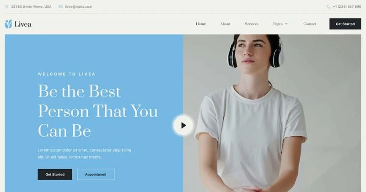 Livea – Life Coach & Speaker Elementor Template Kit
