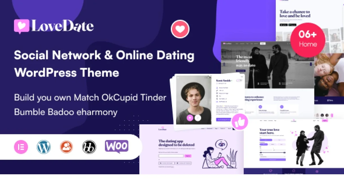 LoveDate Theme – Social Dating Network WordPress Theme