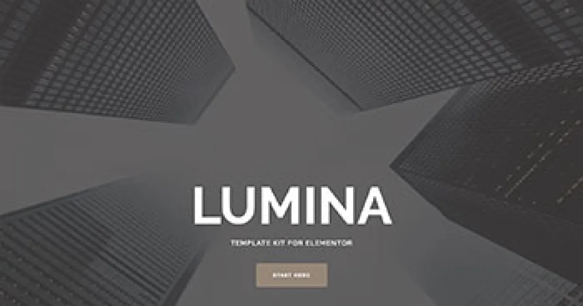 Lumina – Creatives & Business Elementor Template Kit