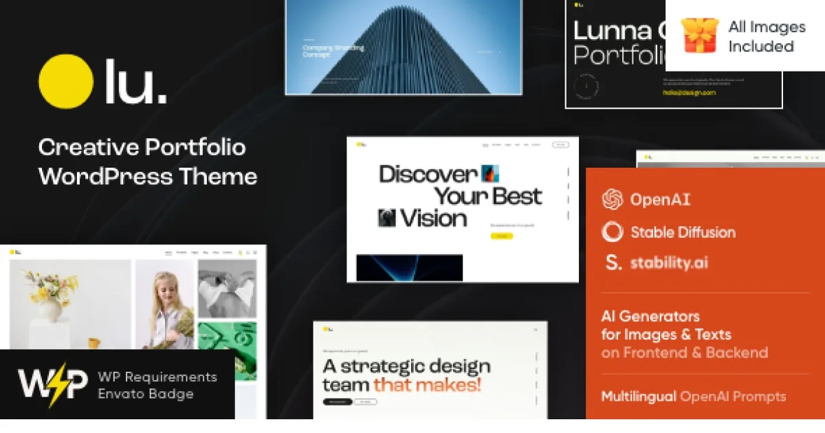 Lunna – Photographer Portfolio WordPress Theme