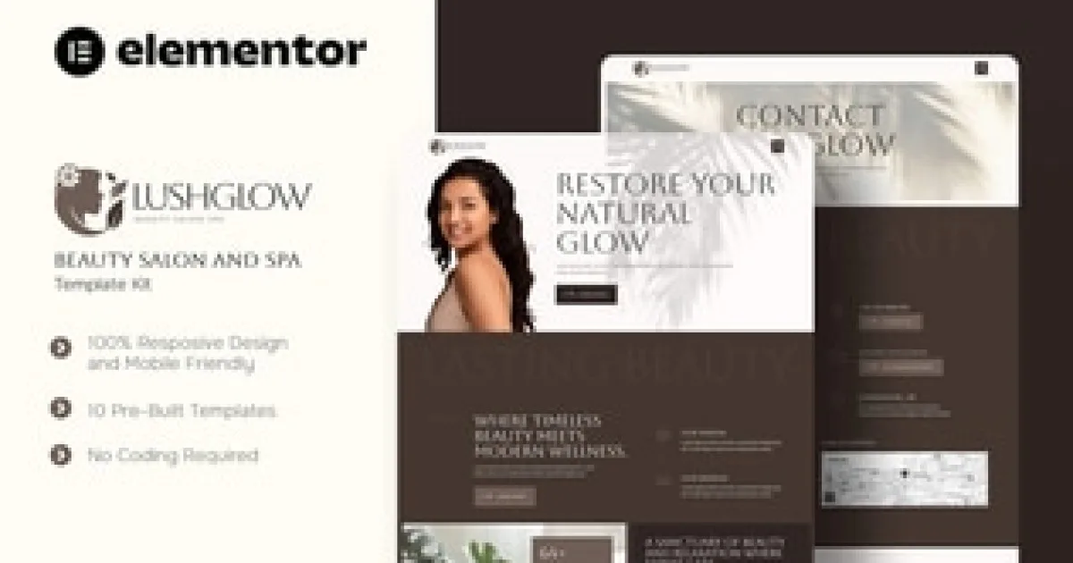 Lushtech – Startup & SaaS Elementor Pro Template Kit - Official Release Preview