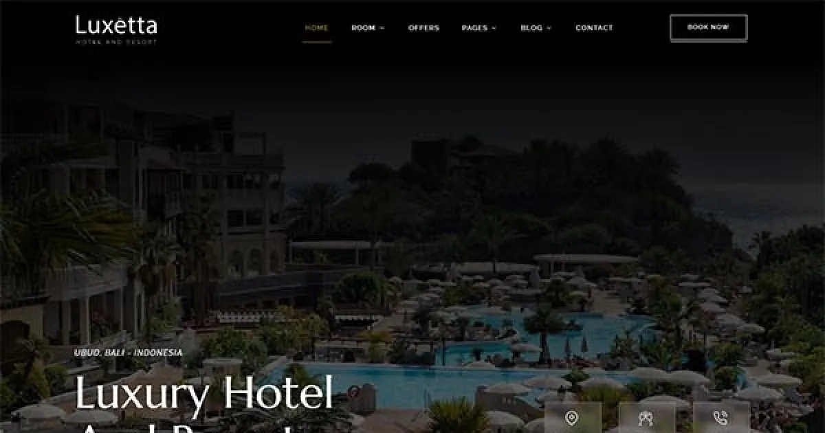 Luxetta – Luxury Hotel & Resort Elementor Template Kit