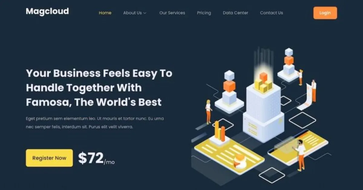 Magcloud – Hosting Domain Elementor Template Kit