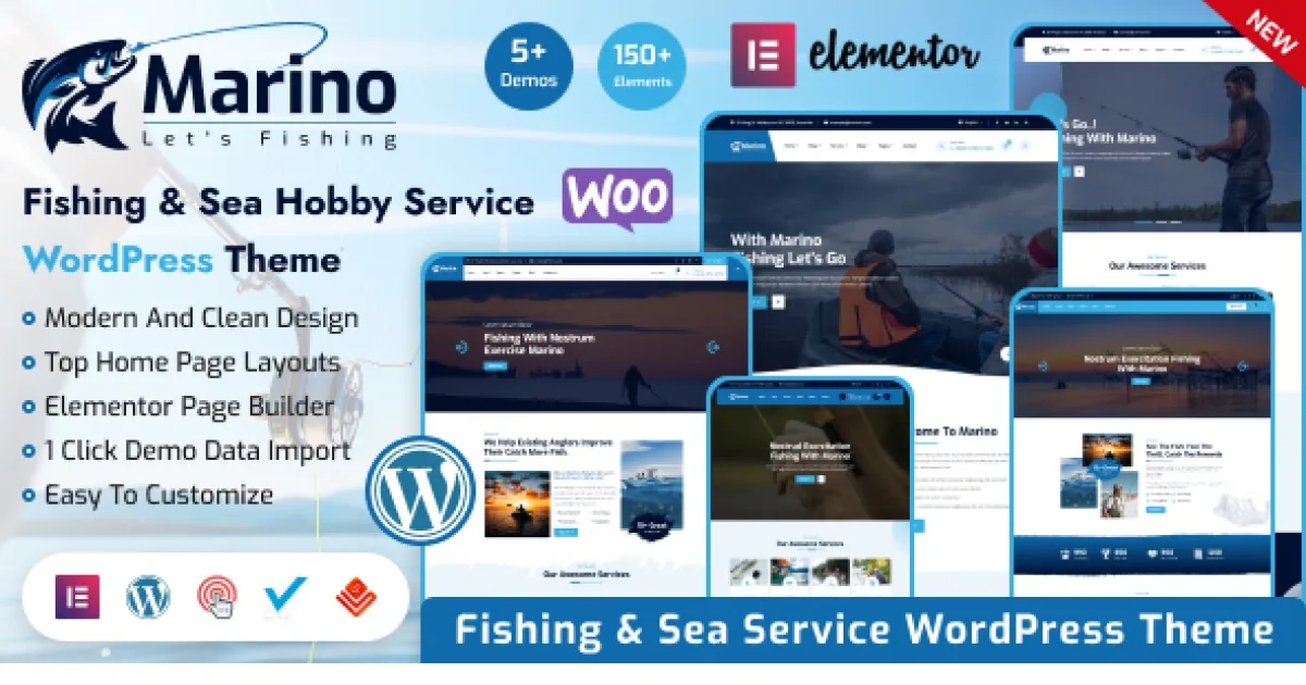 Marino Theme – Fishing & Sea Hobby WordPress Theme