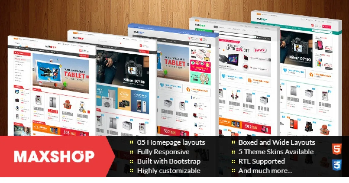 Maxshop Theme – Multi-Purpose Responsive WooCommerce Theme