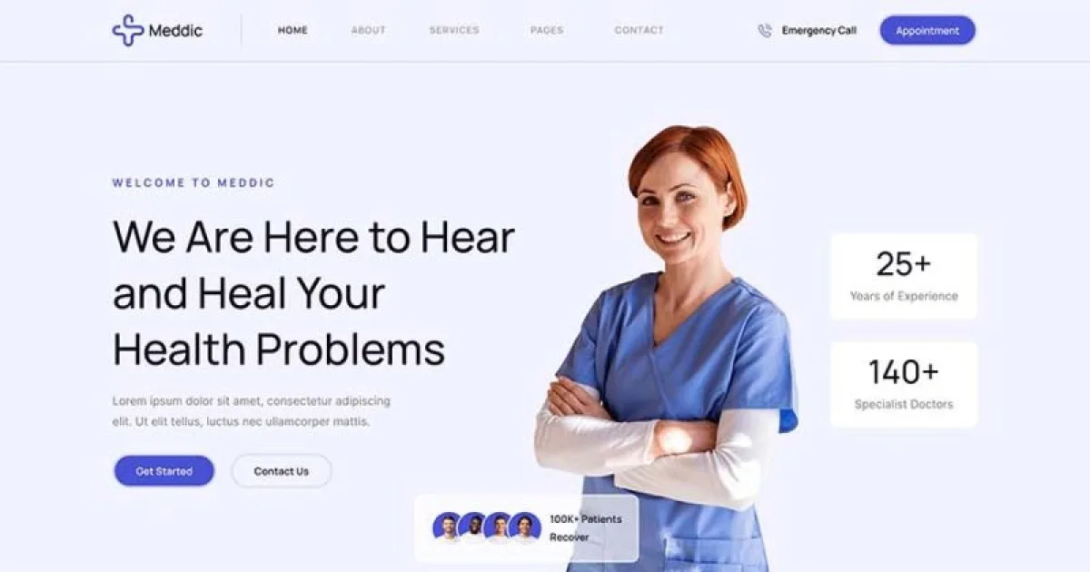 Meddic – Hospital and Medical Clinic Elementor Template Kit