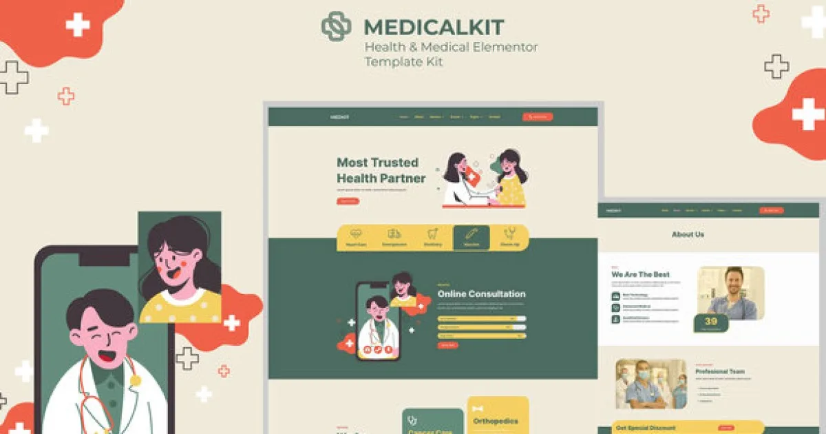 Medicalkit – Health & Clinical Care Elementor Template Kit