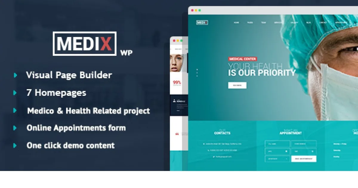 Medix – Medical Clinic WordPress Theme - Official Release Preview