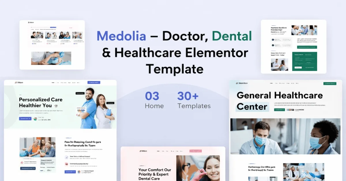 Medolia – Doctor Dental & Healthcare Elementor Template Kit