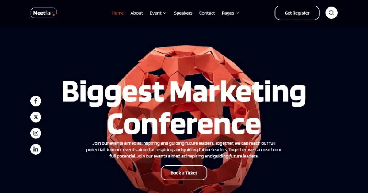 Meetfair – Event & Conference Elementor Template Kit