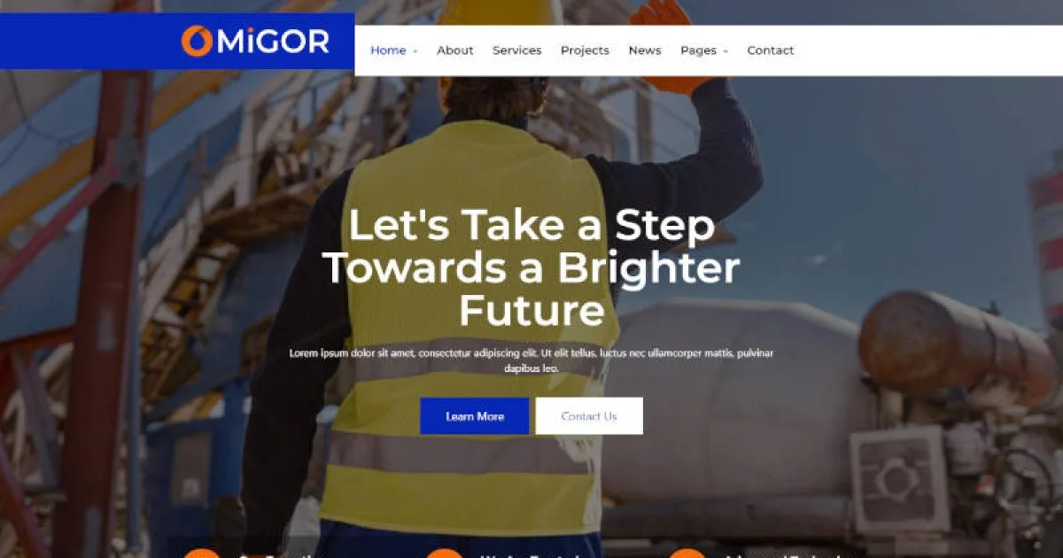 Migor – Engineering & Industrial Elementor Template Kit