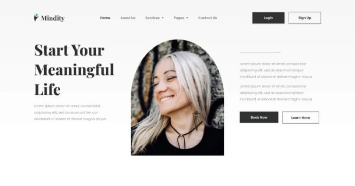 Mindity – Psychologist Teraphist Elementor Template Kit