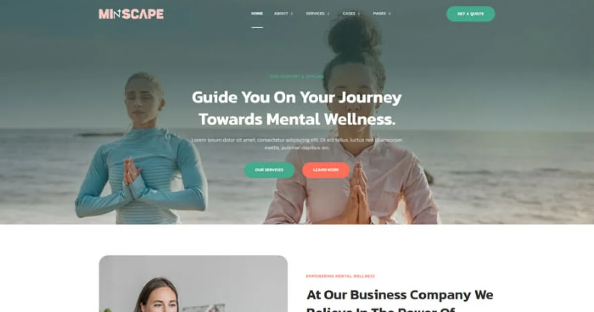 Mindscape – Mental Health Consulting Elementor Template Kit