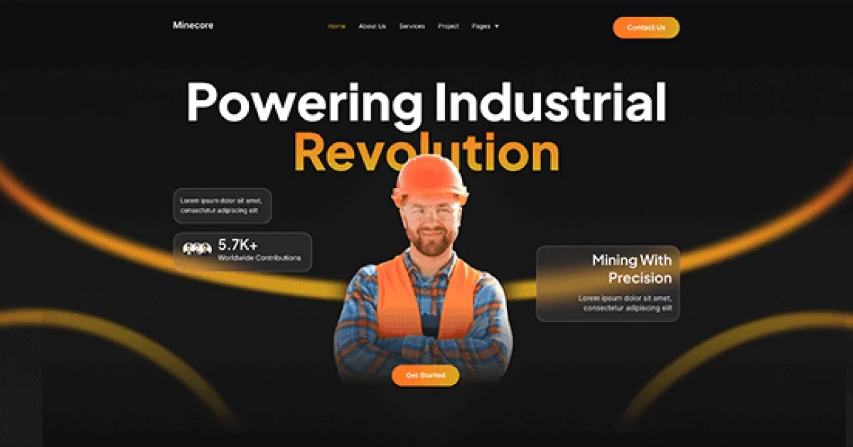 Minecore – Mining & Industry Elementor Template Kit