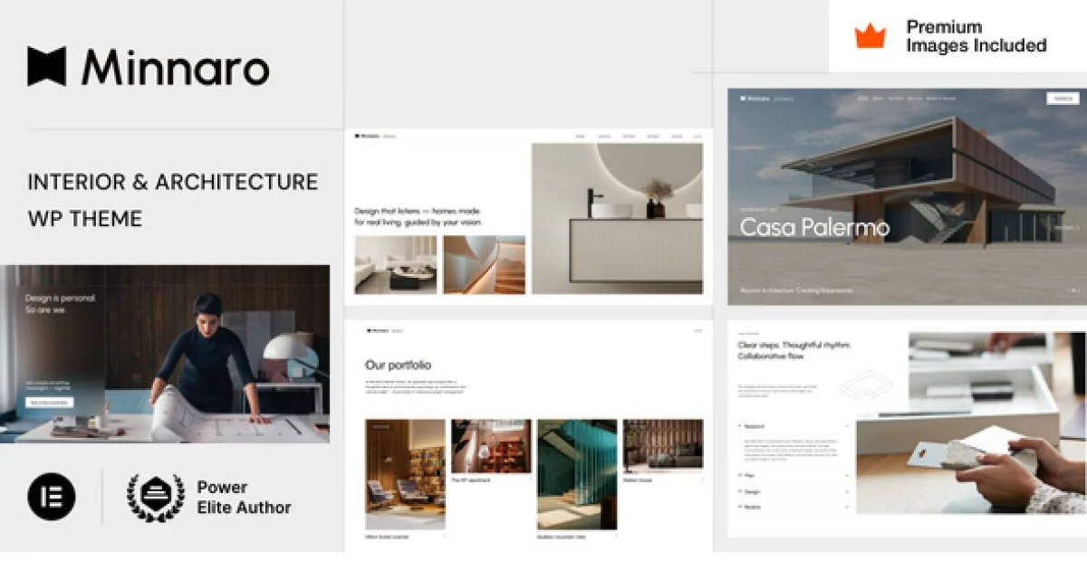 Minnaro Theme – Interior Design and Architecture WordPress Theme