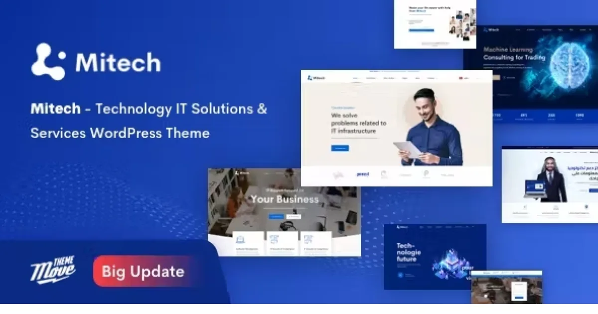 Mitech Theme – Technology IT Solutions & Services WordPress Theme
