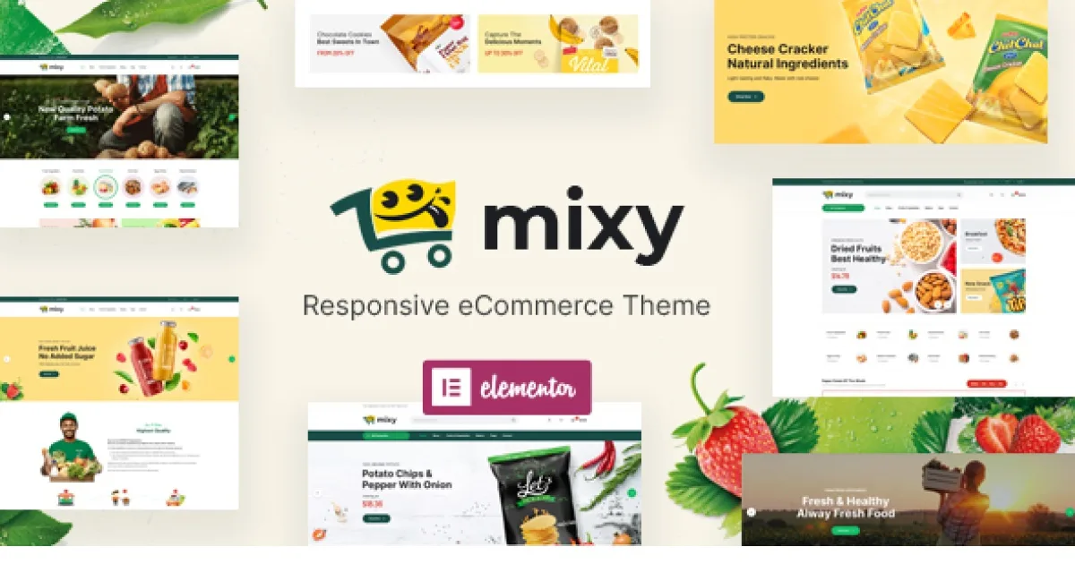 Mixy – Organic Food Store WordPress Theme 