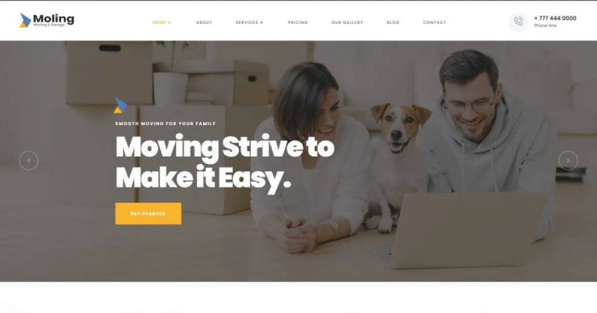 Moling – Moving and Storage Business Services Template Kit