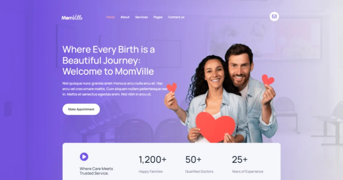 MomVille – Maternity Hospital Elementor Kit Template