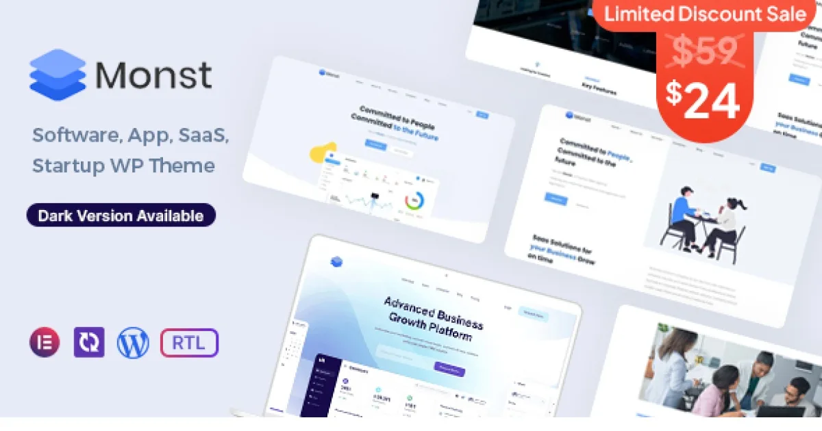 Monst – Saas Startup WordPress Theme