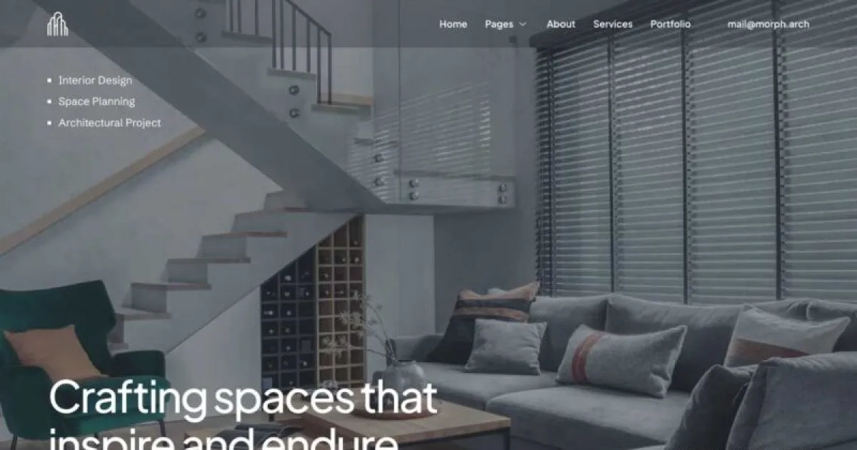 Morph – Architecture & Interior Design Elementor Template Kit