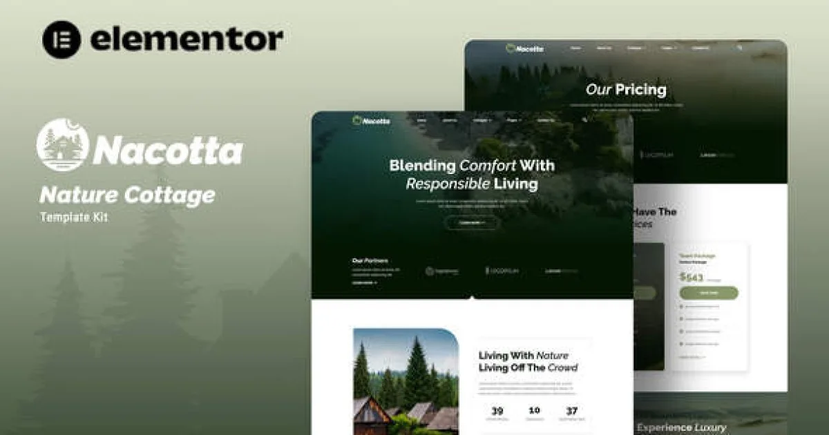 Nacotta – Nature Cottage Elementor Template Kit