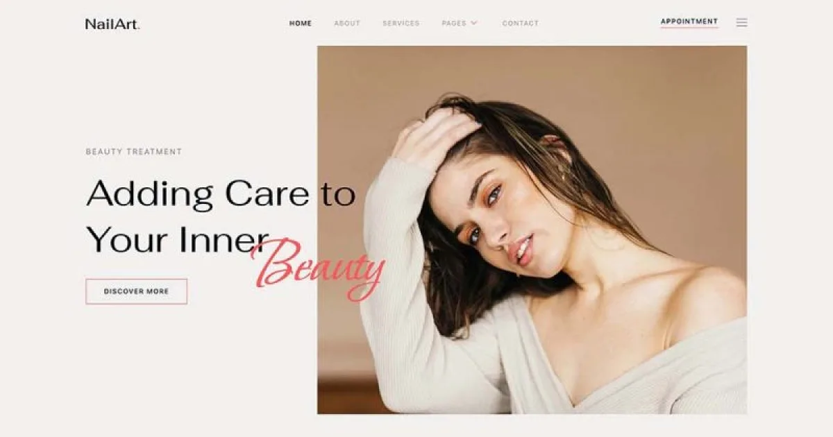 Nailart – Nail Salon & Beauty Care Elementor Template Kit