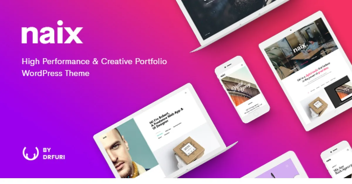 Naix Theme – Creative & High Performance Portfolio WordPress Theme