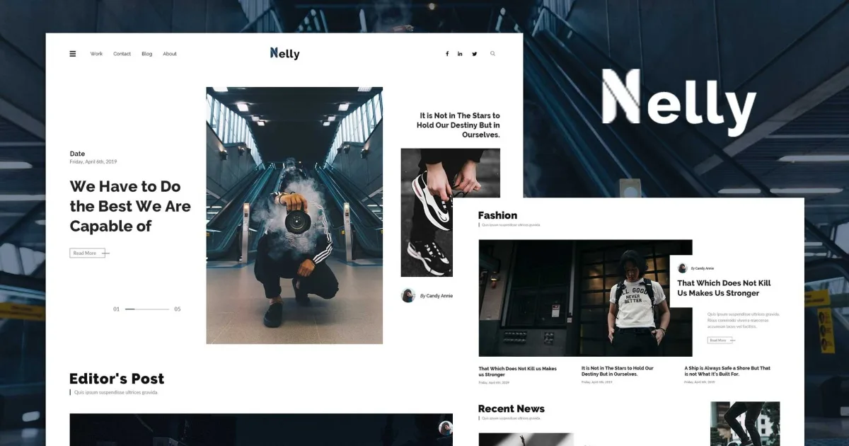 Nelly – Blog & Magazine Elementor Template Kit