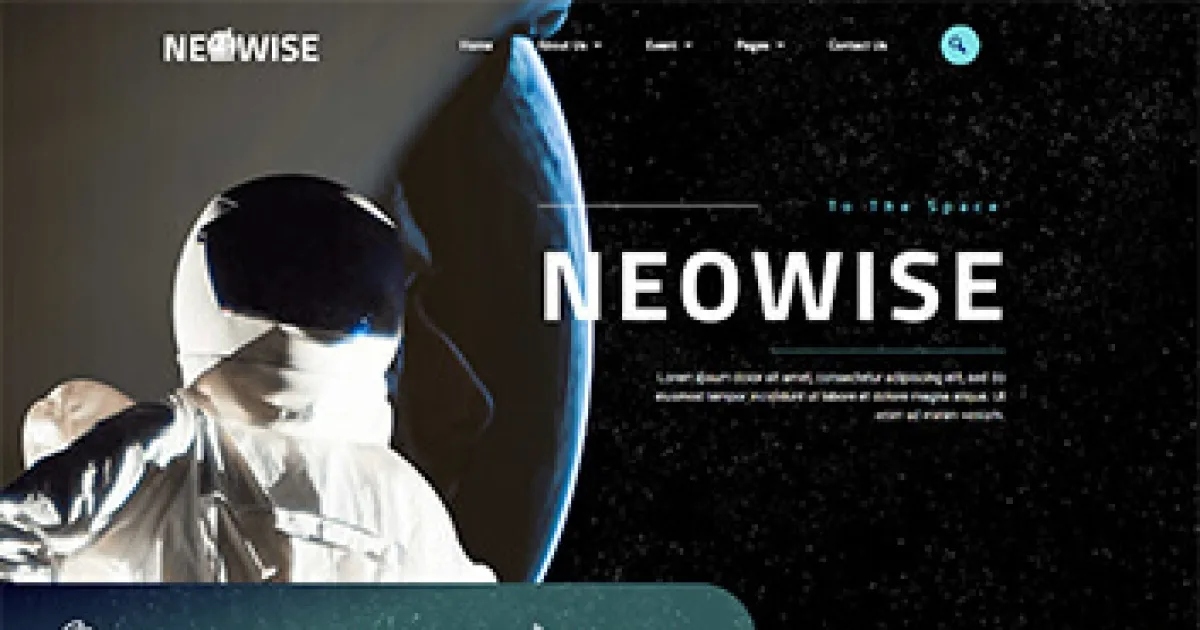 Neowise – Astronomy Elementor Template Kit