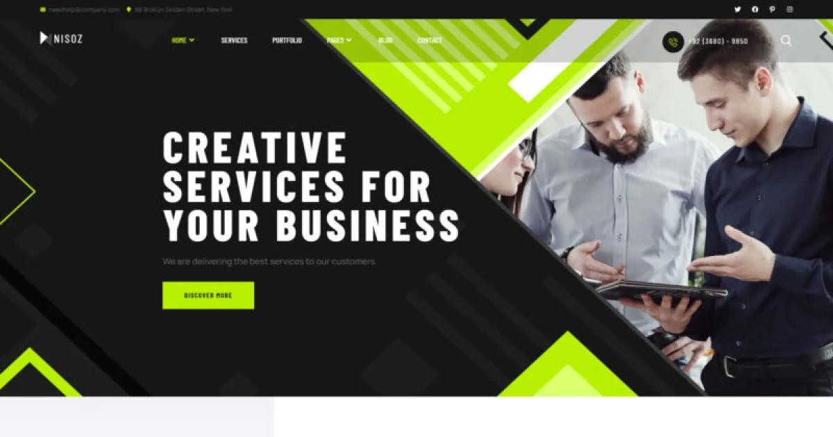 Nisoz – Creative Agency Elementor Template Kit