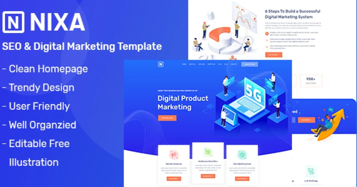 Nixa Template Kit Elementor Template Kit - Official Release Preview