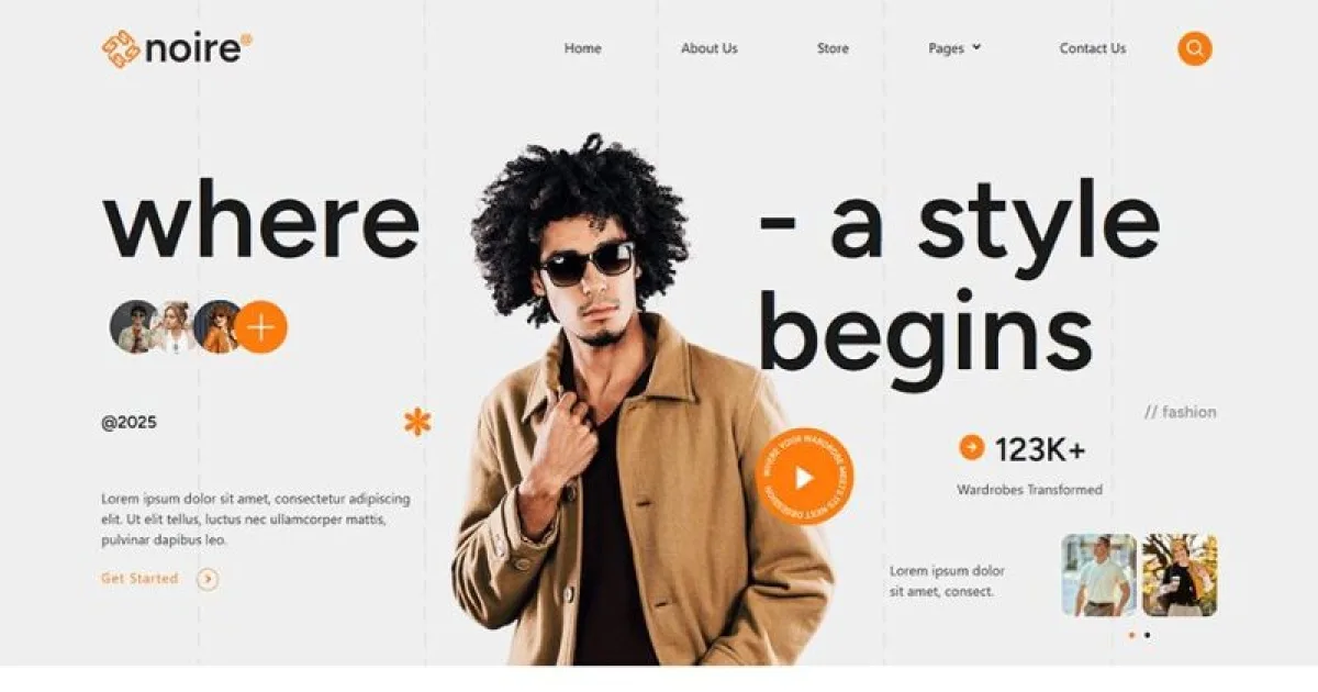 Noire – Modern Fashion Store Elementor Template Kit