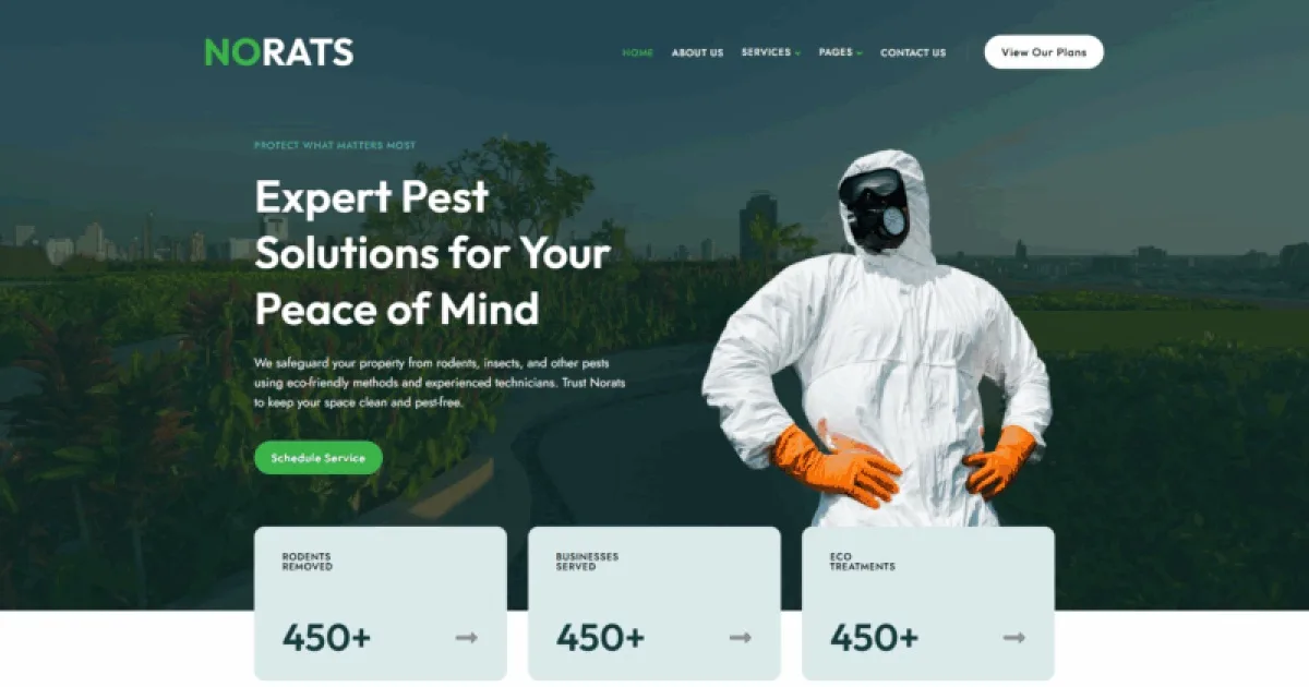 Norats – Pest Control Service Elementor Kits