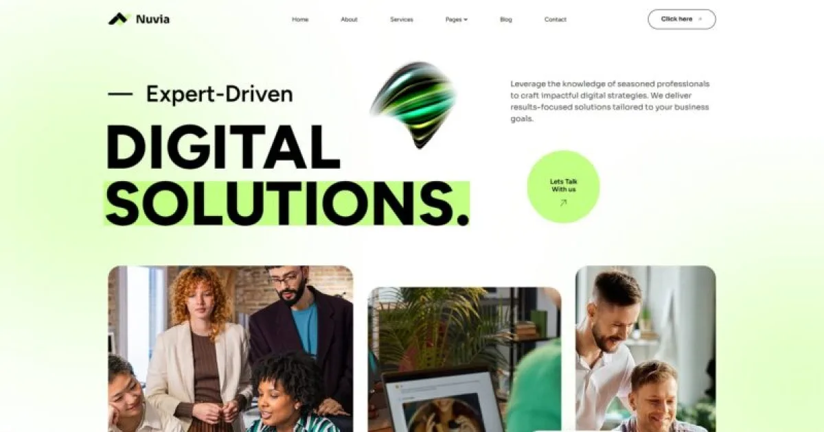 Nuvia – Digital Agency Elementor Template Kit