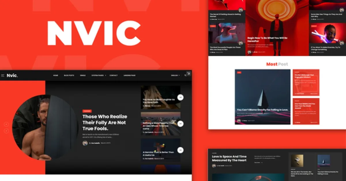 Nvic – Blog & Magazine Elementor Template Kit