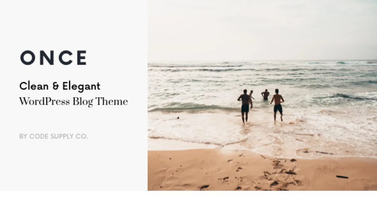 Once – Clean & Elegant WordPress Blog Theme