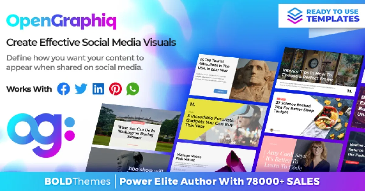 OpenGraphiq – WordPress Social Image Generator 