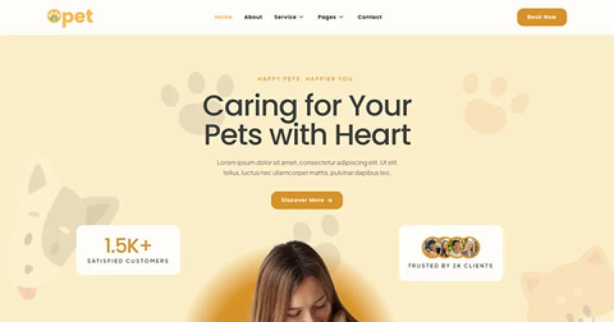 Opet – Veterinary & Pet Care Elementor Template Kit