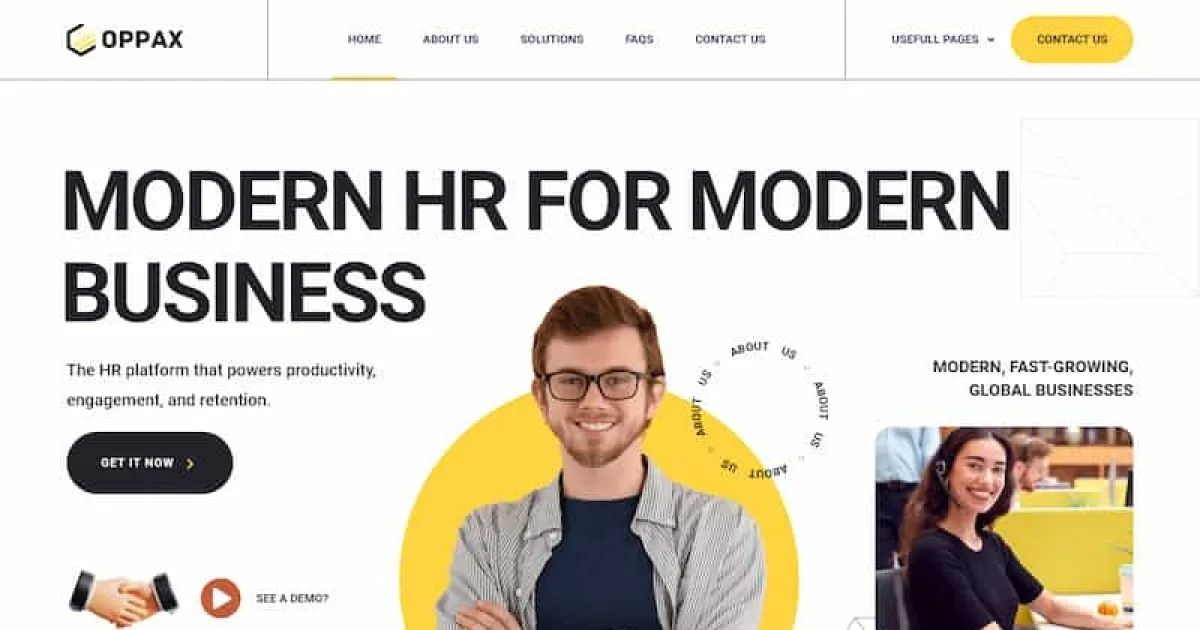 Oppax – HR Solutions Elementor Template Kit