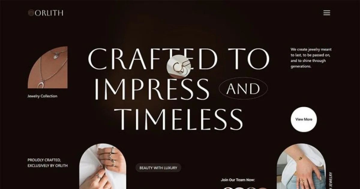 Orlith – Luxury Jewelry Collection Elementor Template Kit