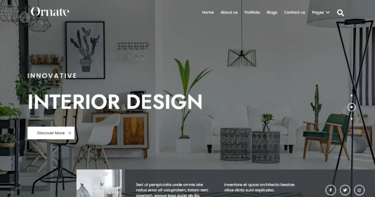Ornate – Architecture & Interior Design Elementor Template Kit